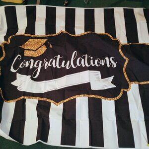 Congratulations graduate photo backdrop